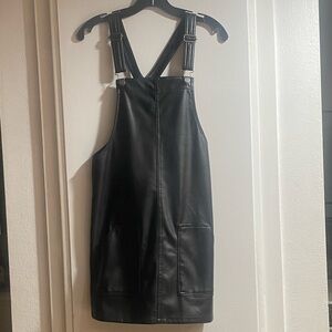 Elegant Black Pinafore Dress